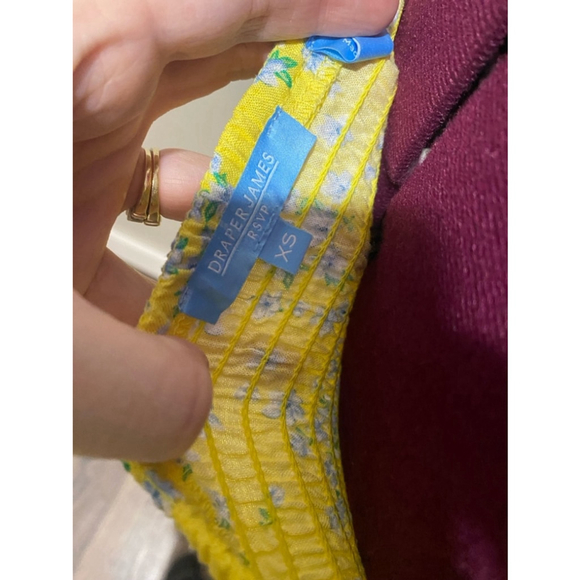 Draper James Yellow Spring Dress XS - Picture 4 of 4